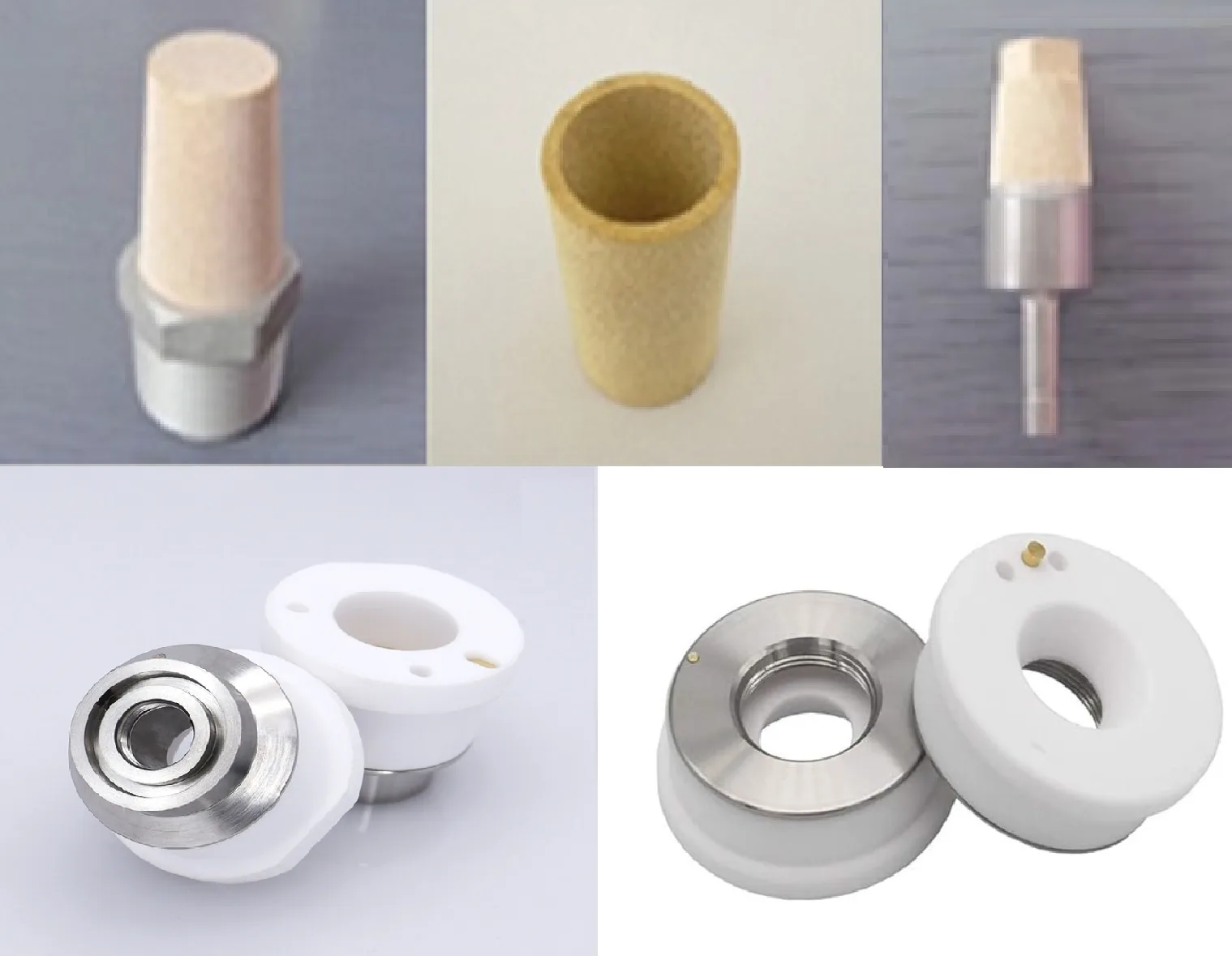 Sintered Bronze Filters and Ceramic Rings for Laser Cutting Machines